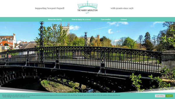 Screenshot of the The Harry Middleton Gift website