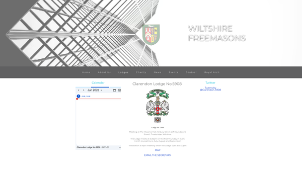 Screenshot of the The Clarendon Lodge (No 5908) Benevolent Fund website