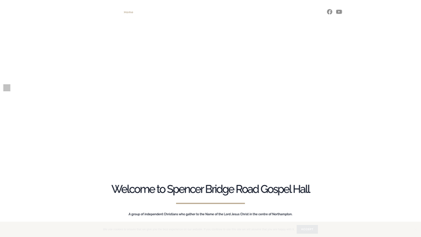 Screenshot of the Spencer Bridge Road Gospel Hall Trust website
