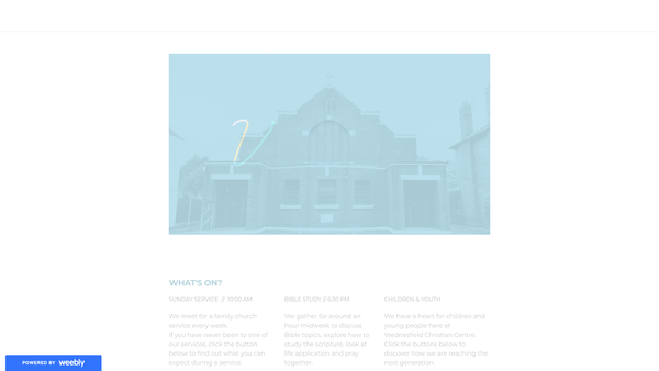 Screenshot of the Wolverhampton Revival Centre website