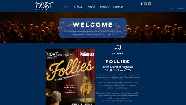 Screenshot of the The Birkenhead Operatic Society Trust website