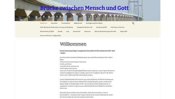 Screenshot of the Trust Property Held In Connexion With German Speaking Evangelical Lutheran Congregation Birmingham Coventry website