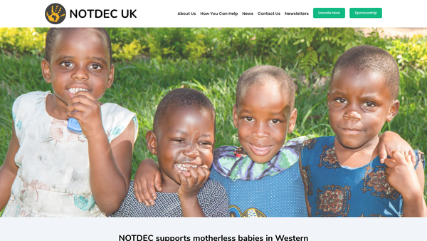 Screenshot of the Notdec UK website