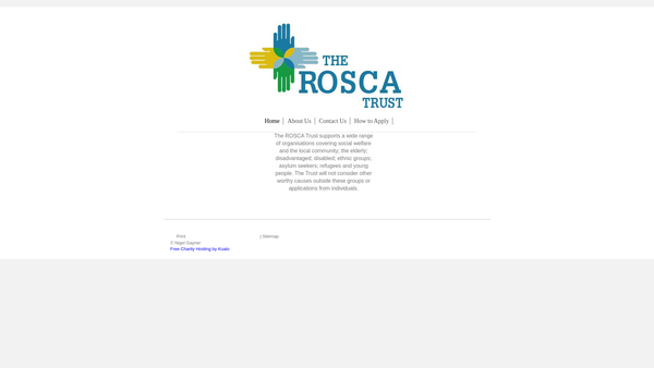 Screenshot of the Rosca Trust website
