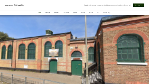 Screenshot of the Idara-E-Jaaferiya website