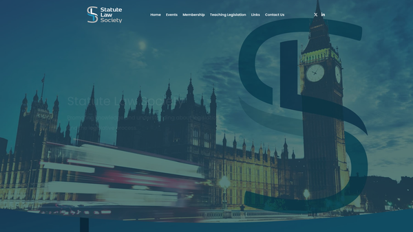 Screenshot of the The Statute Law Society website
