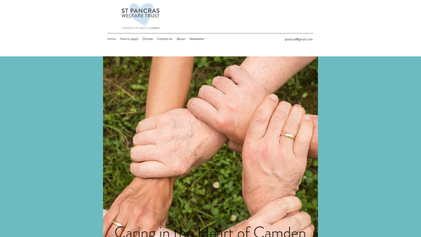 Screenshot of the St Pancras Welfare Trust website