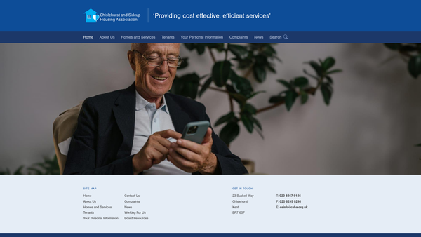 Screenshot of the Ursula Lodges Trust website