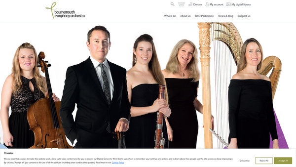 Screenshot of the Bso Endowment Trust website
