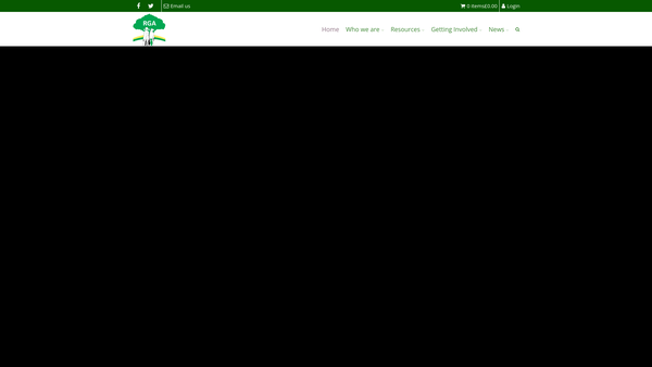 Screenshot of the The Restricted Growth Association website