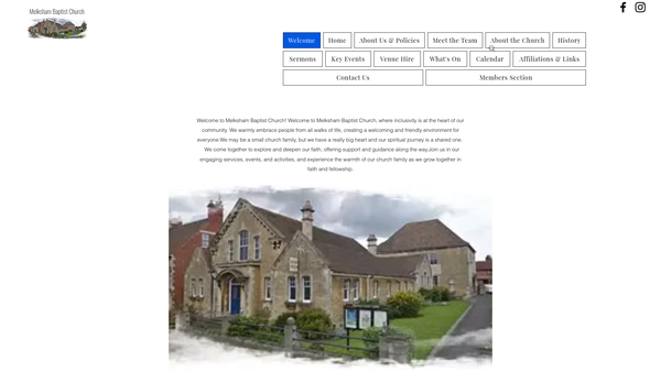Screenshot of the Manse For The Minister Of Melksham Baptist Chapel website
