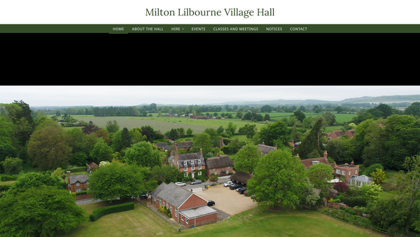 Screenshot of the Milton Lilbourne Village Hall And Recreation Ground Charity website