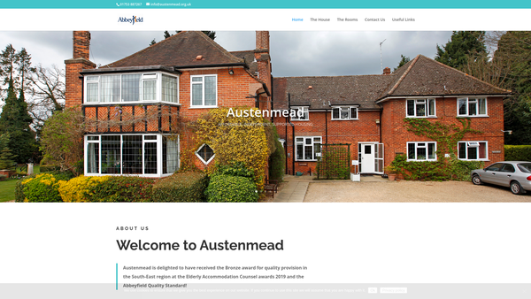 Screenshot of the The Abbeyfield Chalfonts Society Limited website