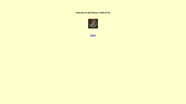 Screenshot of the The Rotary Club Of Ely Benevolent Fund website