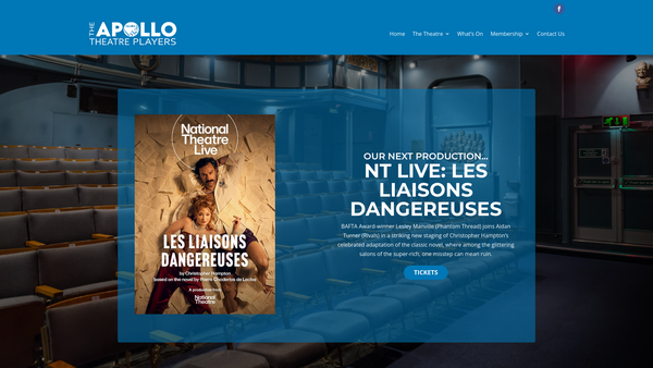 Screenshot of the The Apollo Theatre (Isle Of Wight) Trust website