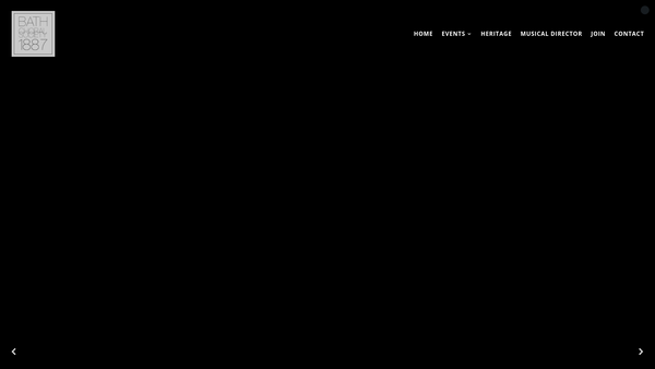 Screenshot of the Bath Choral Society website