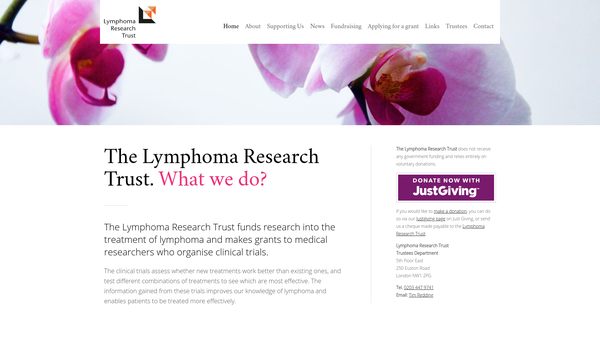 Screenshot of the The Co-Operative Clinical Cancer Therapy Trust Fund website
