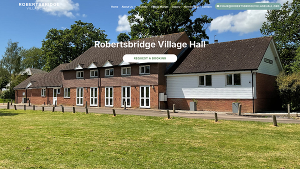 Screenshot of the Robertsbridge Community Association website