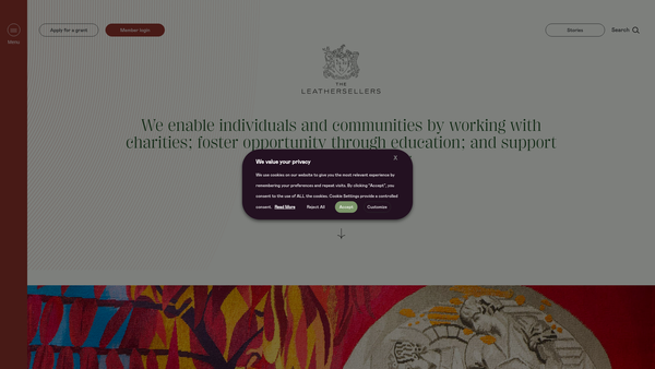 Screenshot of the The Estate Charity Of Elizabeth Grasvenor And Robert Rogers website
