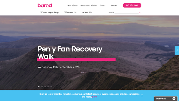 Screenshot of the Barod Project website