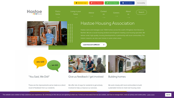 Screenshot of the The Bernard Herridge Charity website