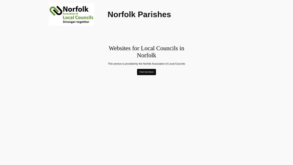 Screenshot of the West Winch Village Hall website