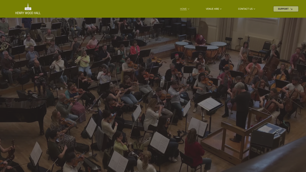 Screenshot of the The Southwark Rehearsal Hall Trust website