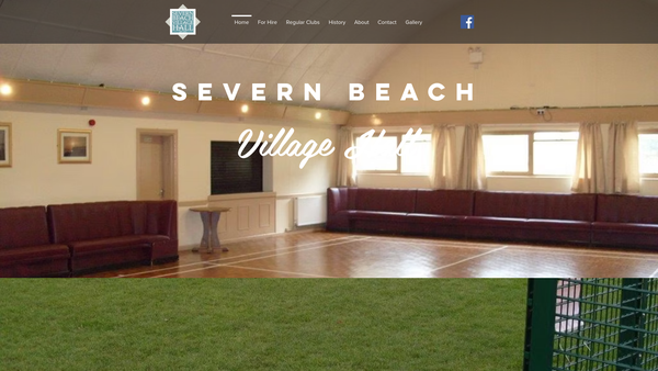 Screenshot of the Severn Beach Village Hall And Playing Fields website