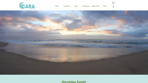Screenshot of the Croyde Area Residents Association website
