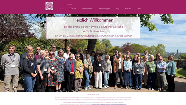 Screenshot of the Synod Of German-Speaking Lutheran, Reformed And United Congregations In Great Britain website