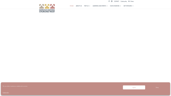 Screenshot of the The Norwich Historic Churches Trust Limited website