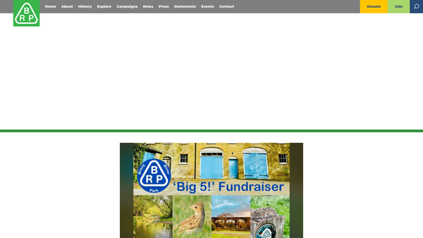 Screenshot of the Brent River And Canal Society website