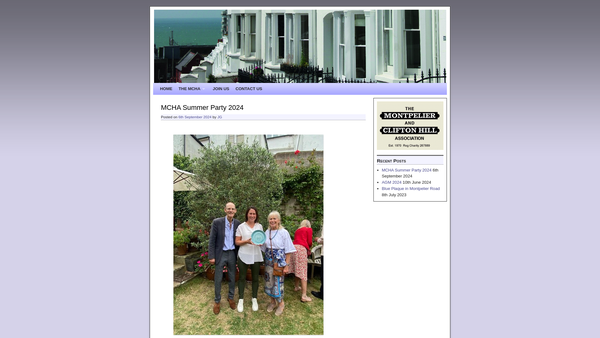 Screenshot of the The Montpelier And Clifton Hill Association website