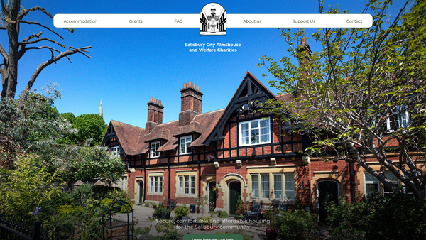 Screenshot of the Charity Of William Botley website