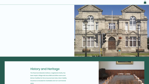 Screenshot of the Passmore Edwards Institute website