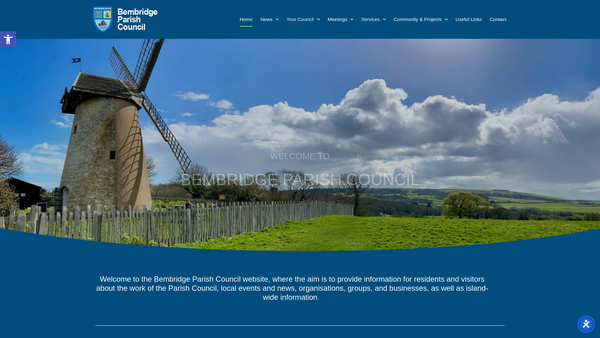 Screenshot of the Bembridge Friendship Circle website
