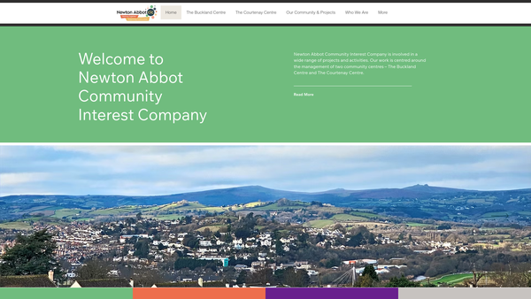 Screenshot of the Buckland And Milber Community Association website