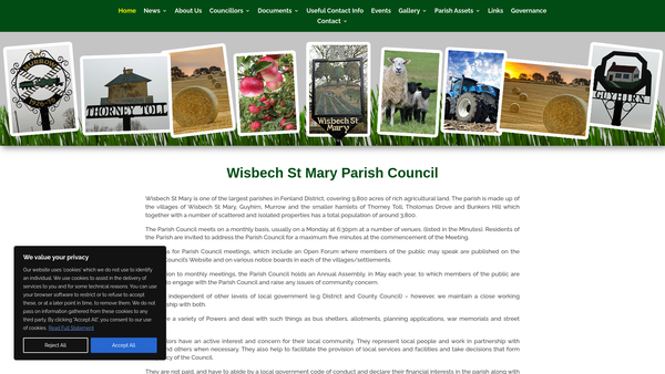Screenshot of the The Middle Pit And Tholomas Drove Wash Pit Fund website