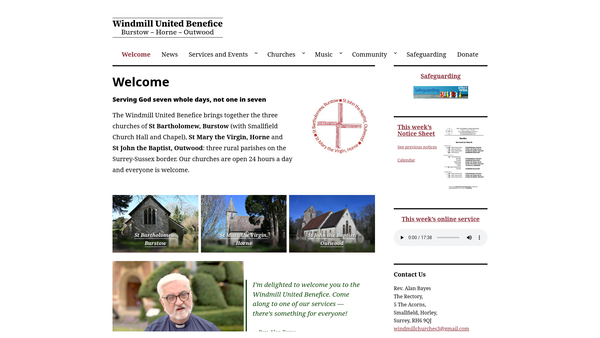 Screenshot of the Alfred Howard Lloyd website