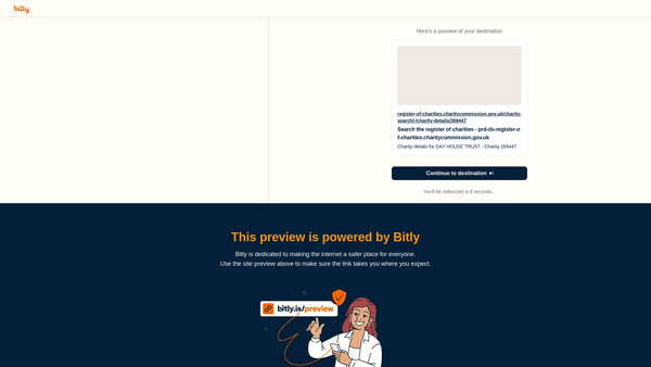 Screenshot of the Day House Trust website