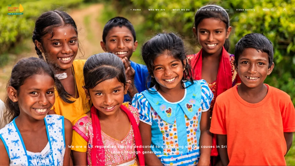 Screenshot of the The Sri Lanka Society website