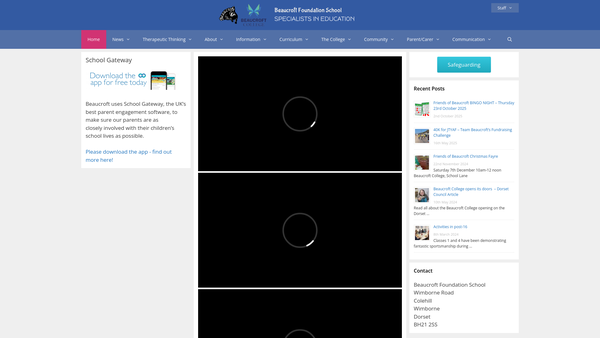 Screenshot of the The Friends Of Beaucroft School Trust website