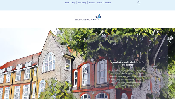 Screenshot of the Belleville PTA website