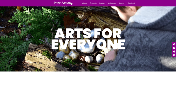Screenshot of the Inter-Action (Milton Keynes) Limited website
