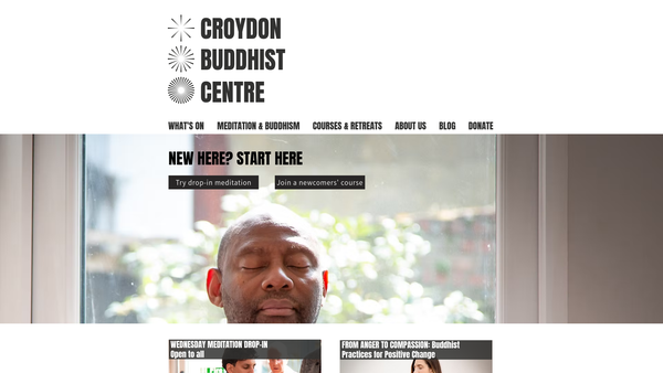 Screenshot of the Triratna Buddhist Community Surrey website