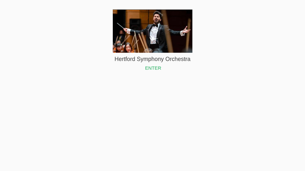 Screenshot of the Hertford Symphony Orchestra website