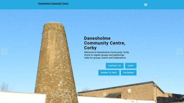 Screenshot of the Danesholme Communicare Centre website