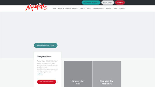 Screenshot of the Menphys Limited website