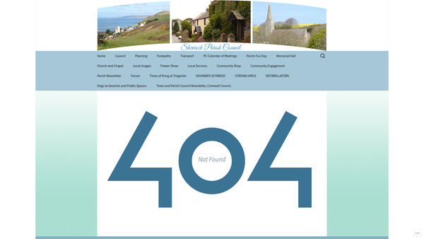 Screenshot of the Sheviock Memorial Hall website