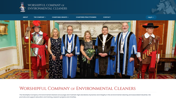 Screenshot of the The Worshipful Company Of Environmental Cleaners Charity Trust website